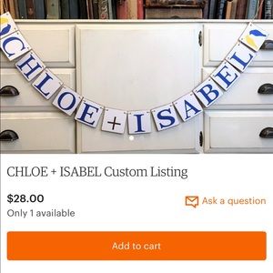 Chloe & Isabel Banner